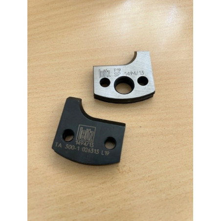 1 Paar Profilmesser mit Abweiskeilen für Tischfräseinrichtung Emco REX 2000